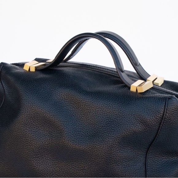 Ted Baker Women's Albee Pop Handle Leather Shoulder Bag Black - Picture 3 of 10